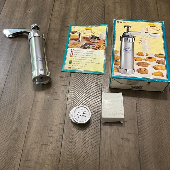 Marcato Biscuits Cookie Press With 20 Discs Christmas Holiday  Spritz Cookies - Picture 5 of 5